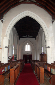 The interior looking west February 2010